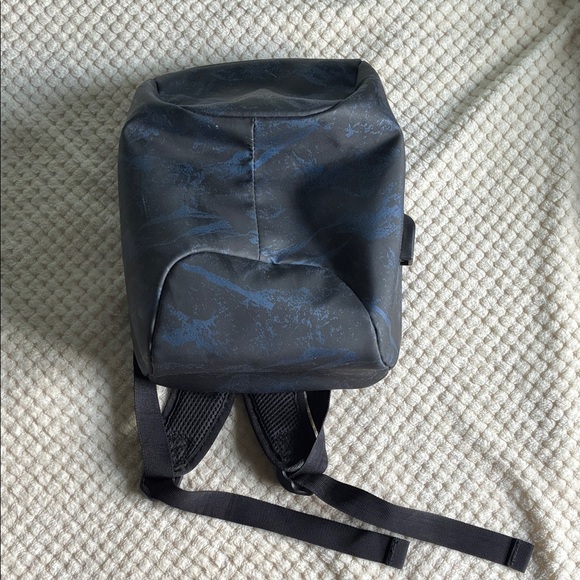 Duchamp Stylish Black and Blue Camp print Anti-Theft laptop Backpack. - Picture 1 of 13